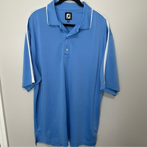 Men’s‎ Footjoy FJ Size Large Blue Short Sleeve Golf Polo Shirt